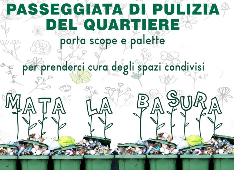 ‘Mata la basura’. A Torino i cittadini di Barriera si autoconvocano per ripulire il quartiere e informarsi sull’arrivo delle ecoisole