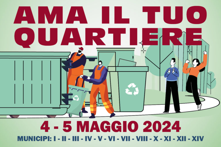 Roma, 4 e 5 maggio nuove raccolte di rifiuti ingombranti  del servizio Ama il Tuo Quartiere