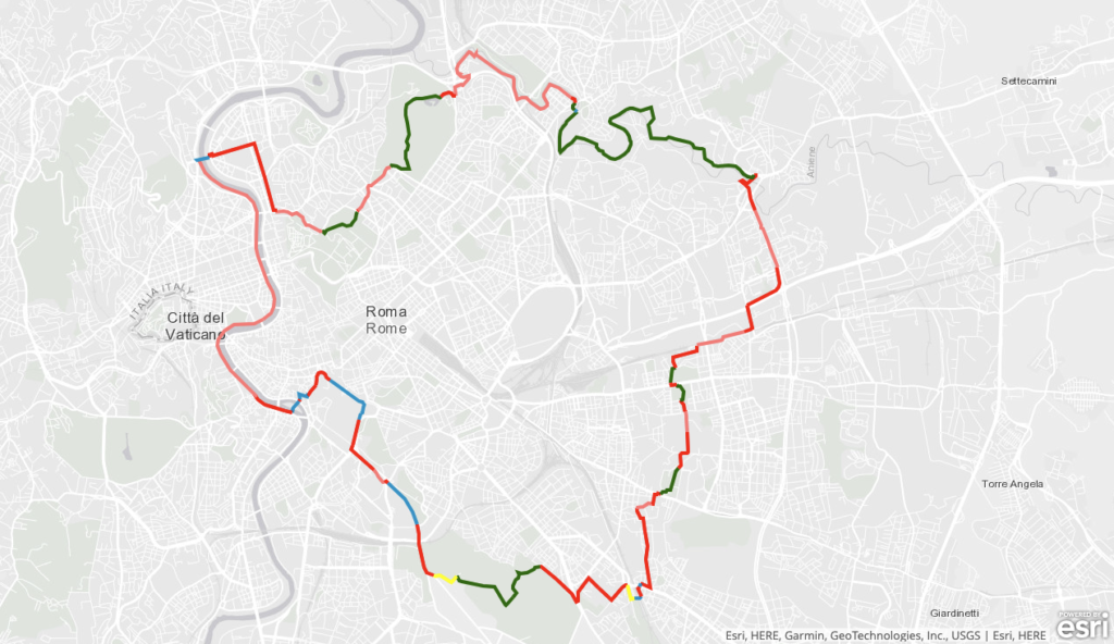 Roma pista ciclabile Grab Grande Raccordo Anulare delle Bici